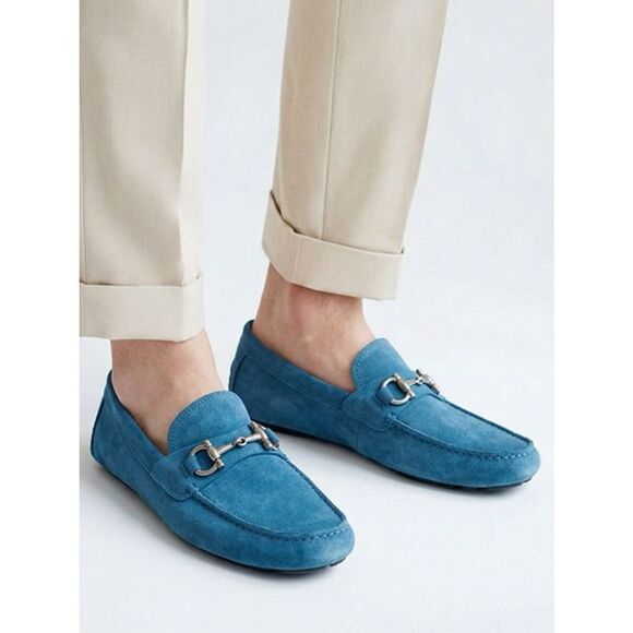 新品SalvatoreFerragamoミュールsize95 26-26.5cm Salvatore Ferragamo | Shoes | Salvatoreferragamo Blue Suede